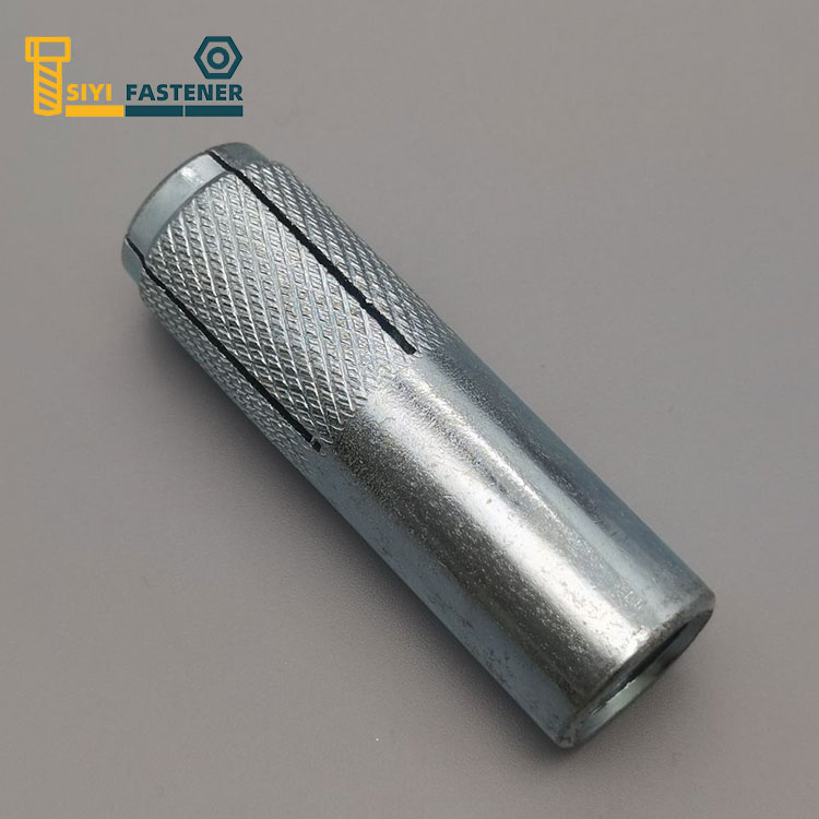 Carbon Steel Bluewhite Zinc Plated Drop sa Anchor na may Knurling