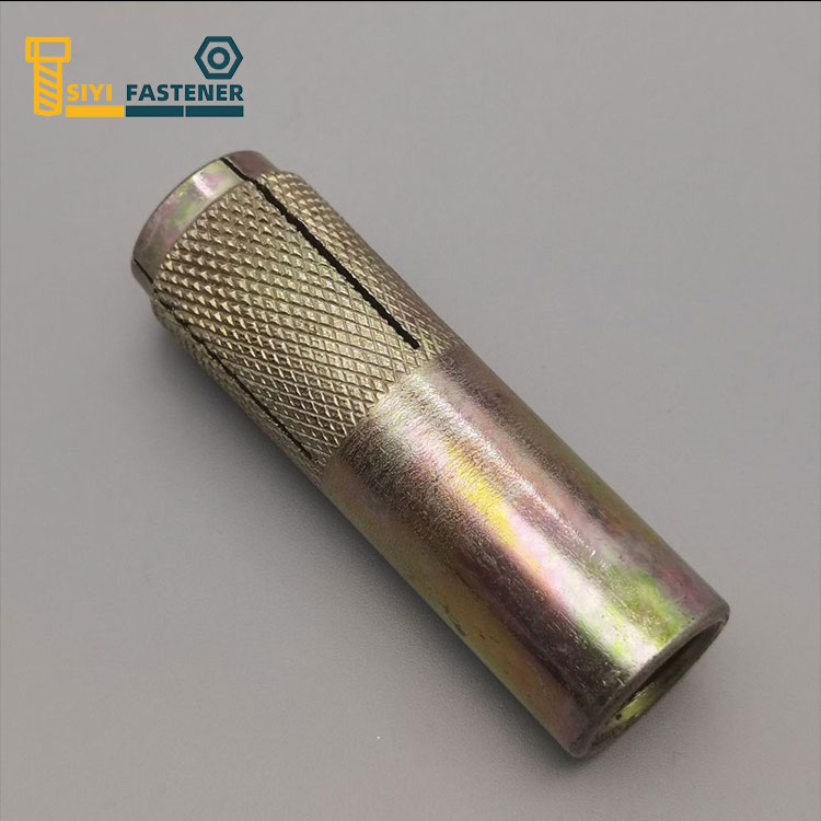 Carbon Steel Yellow Zinc Plated Drop sa Anchor na may Knurling