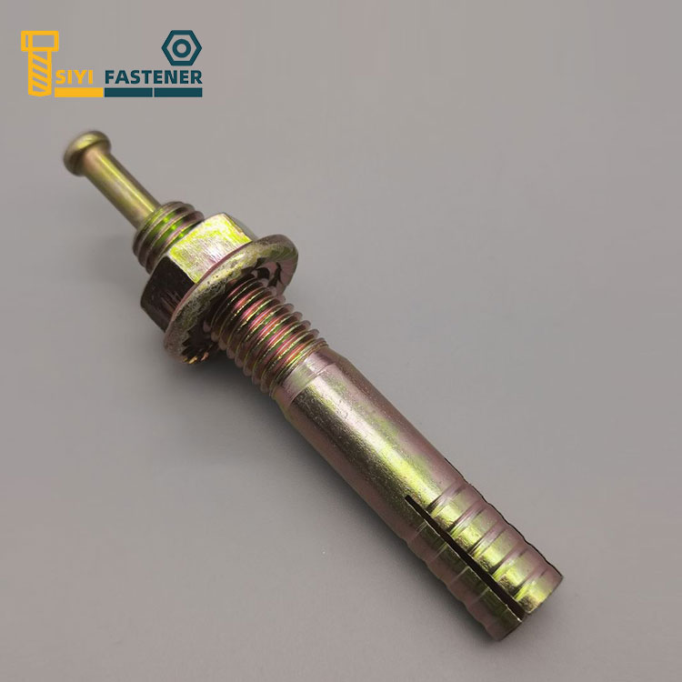 Carbon Steel Yellow Zinc Plated Hit Anchor na may Flange Nut