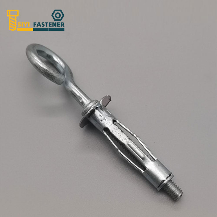Carbon Steel Zinc Plated Hollow Wall Anchor na may O Hook
