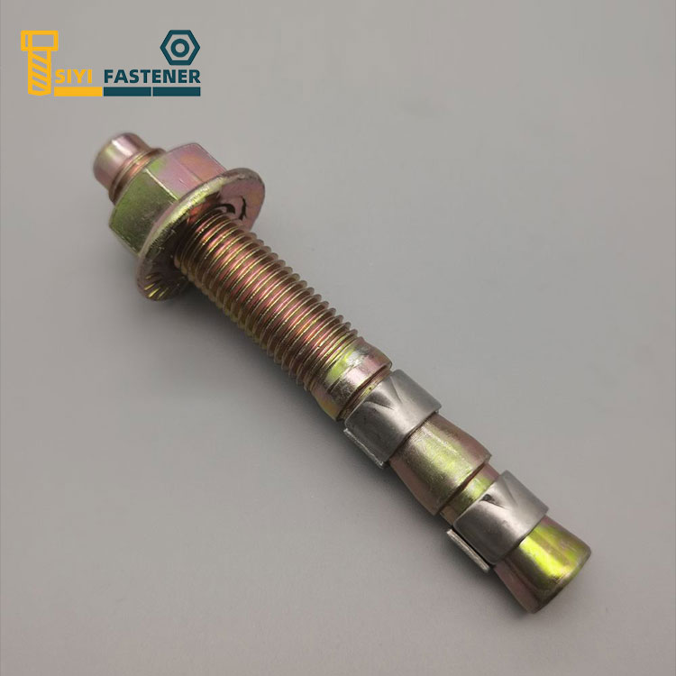 Carbon Steel Zinc Plated Wedge Anchor na may Double Clips