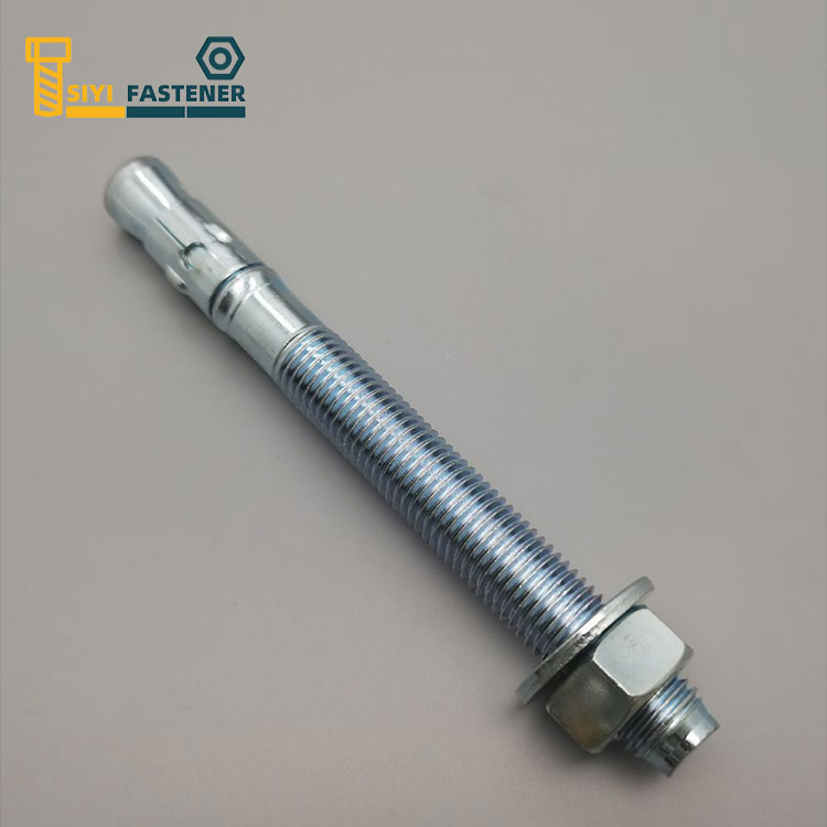 Carbon Steel Zinc Plated Wedge Anchor na may Round Clip
