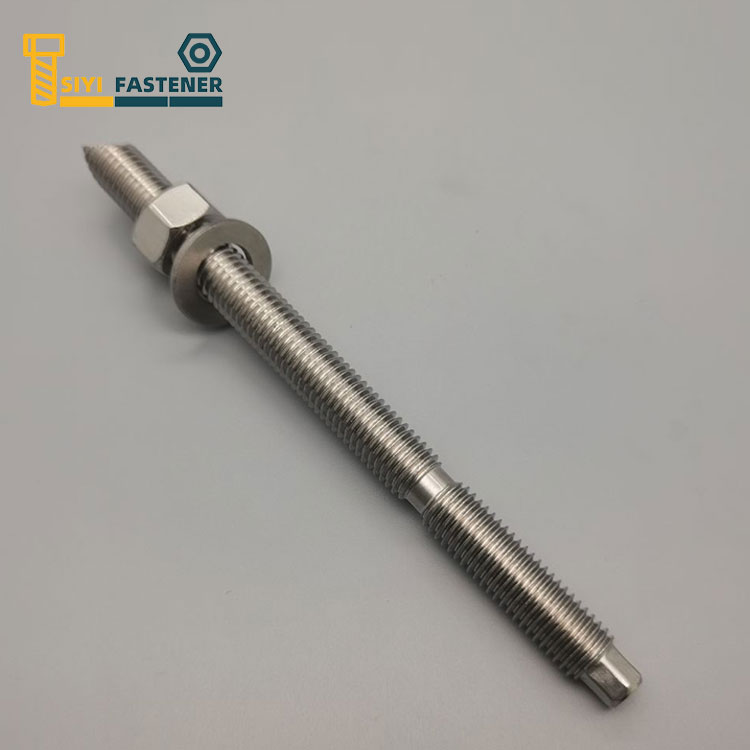 Hindi kinakalawang na asero Chemical Anchor na may Hex Nut at Washer