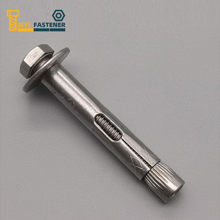 Hindi kinakalawang na asero Sleeve Anchor na may Hex Bolt at Conical Nut